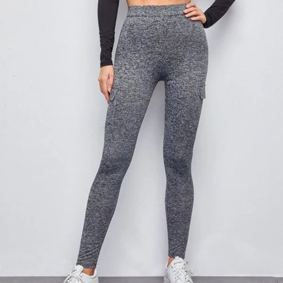 SHEIN Pants - Flap Pocket Side Marled Fitted XL Pants